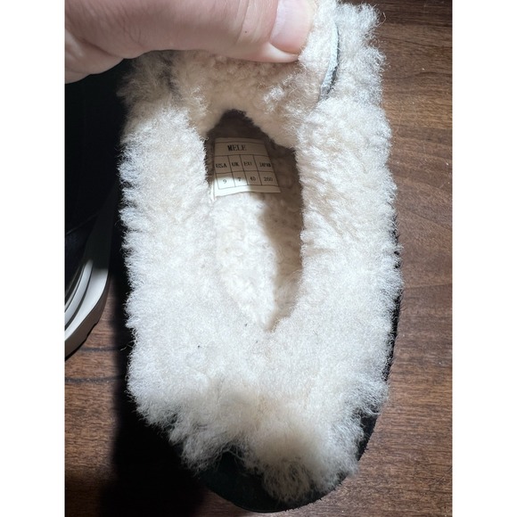 Australian Luxe Collective Sneakers Shoes Size 9 Black Pony Skin Shearling Black - Picture 11 of 13